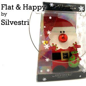 Silvestri Flat & Happy Demdaco Santa Claus Christmas Ornament
